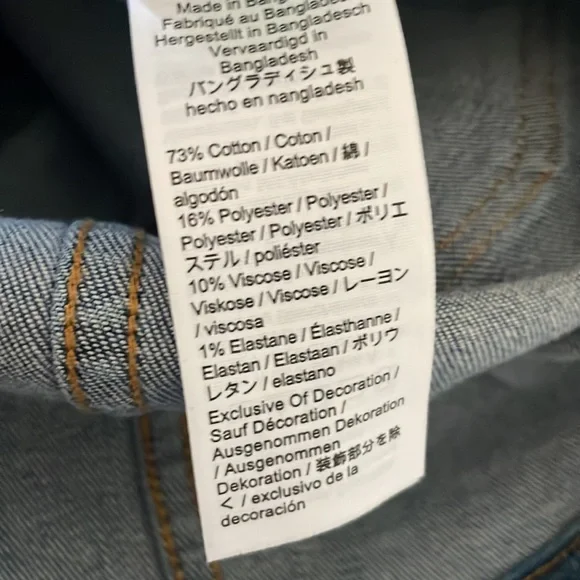 Crewcuts girls overall dress denim heart embroidered - Picture 7 of 8